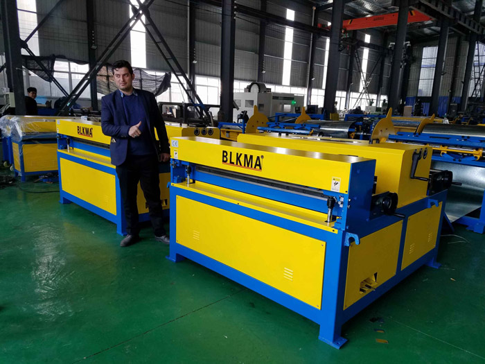 Iranian Customers Visit BLKMA Auto duct production line II 